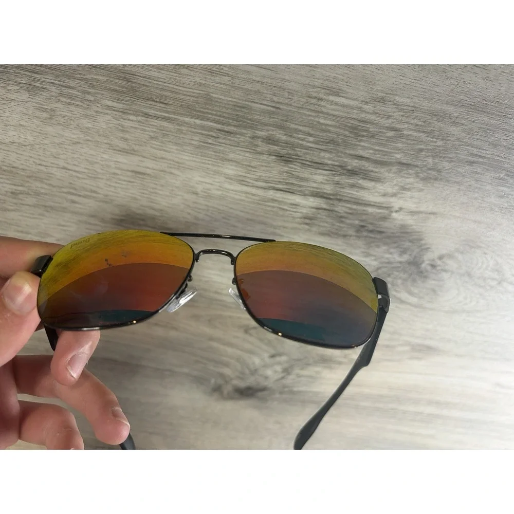 PUGS Sunglasses STYLE M4 Red Mirror Black Frames‎
